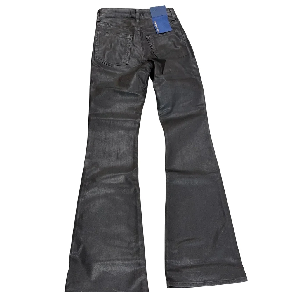 NWT $275 RAMY Brook Helena High-Rise Flare Coated Japanese Denim Sailor Jean  26 - Picture 11 of 15